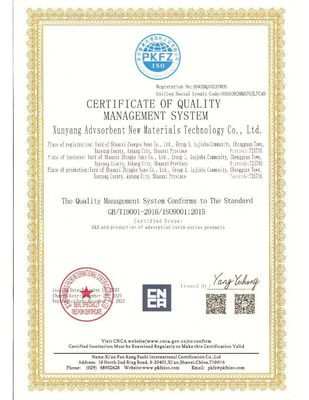 Resina de intercambio de aniones de grandes poros